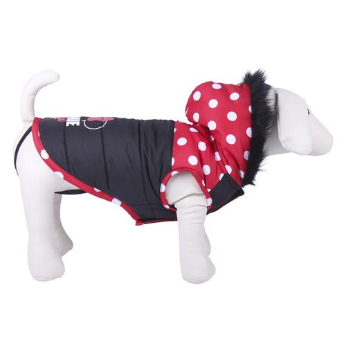 Minnie - Abrigo para perro con capucha tamao XS