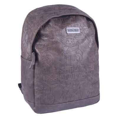 The Mandalorian - Mochila casual de viaje polipiel