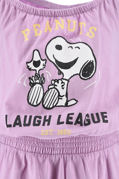 Snoopy - Vestido playero de tirantes  infantil Turquesa 10A