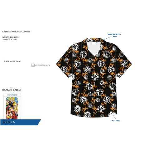 Dragon Ball Z - Camisa manga corta de adulto XXL