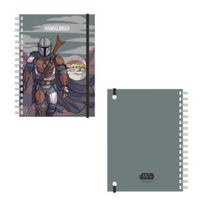 The Mandalorian - Libreta con goma de tapa blanda