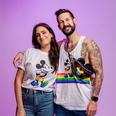 Mickey - Camiseta corta adulto Pride XL
