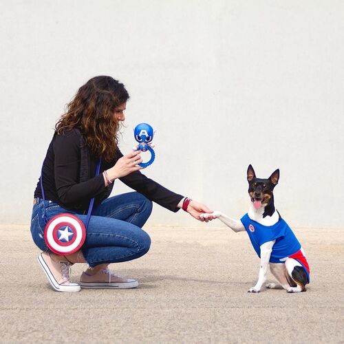 Avengers - Camiseta de algodn para perro de Capitn Amrica S