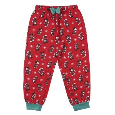 Mickey - Pijama largo de invierno para niña con motivos navideños Rojo 6A