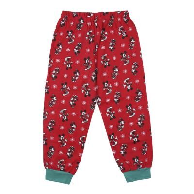 Mickey - Pijama largo de invierno para nia con motivos navideos Rojo 8A