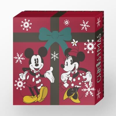 Mickey - Pijama largo de invierno para nia con motivos navideos Rojo 8A