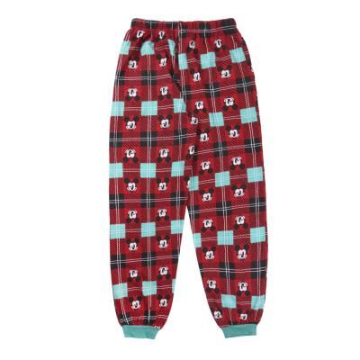 Mickey - Pijama largo de invierno para hombre con motivos navideños Rojo XL