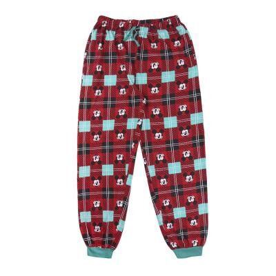 Mickey - Pijama largo de invierno para hombre con motivos navideños Rojo XL