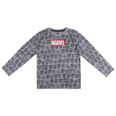 Marvel - Camiseta de manga larga juvenil gris 14A