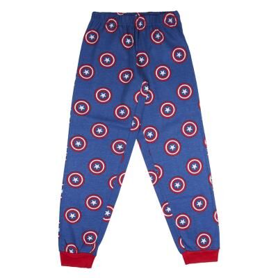 Avengers - Pijama largo juvenil de Capitán América Azul oscuro 10A