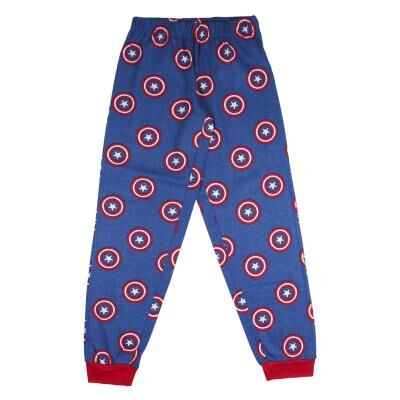 Avengers - Pijama largo juvenil de Capitn Amrica Azul oscuro 10A