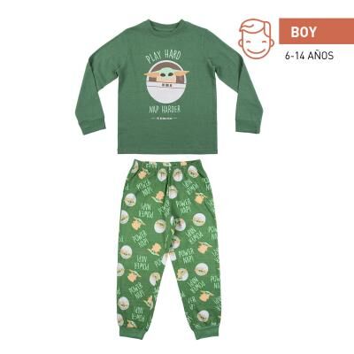 The Mandalorian - Pijama largo dos piezas infantil single jersey para nio 6A