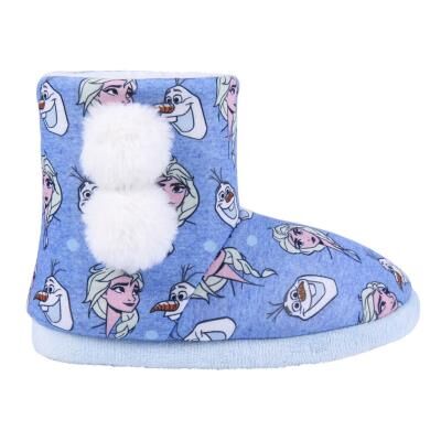 Frozen - Zapatillas de casa infantil para invierno tipo bota 26/27