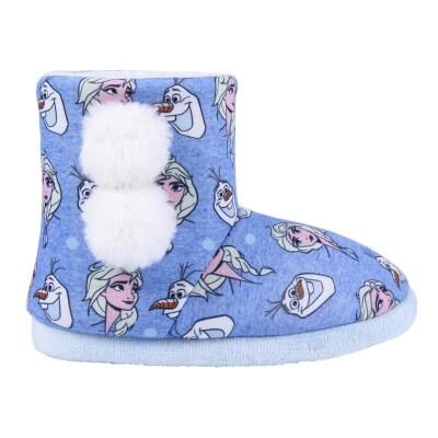Frozen - Zapatillas de casa infantil para invierno tipo bota 28/29
