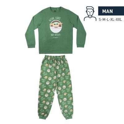 The Mandalorian - Pijama largo single jersey  para hombre S