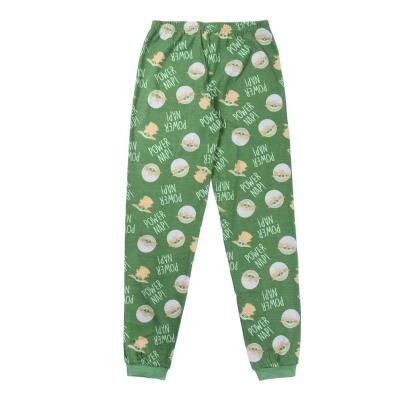 The Mandalorian - Pijama largo dos piezas single jersey para mujer Verde S
