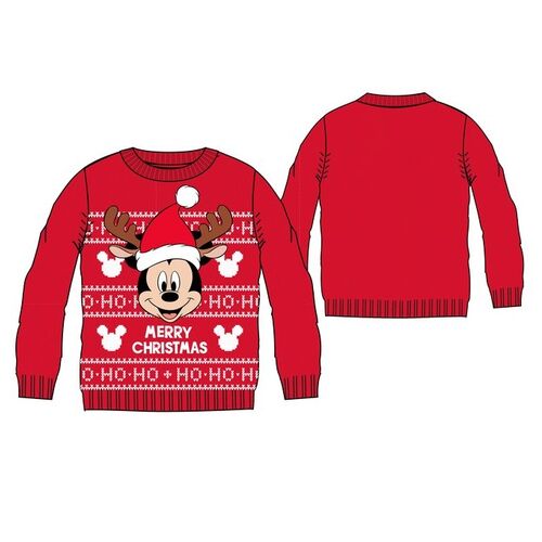 Mickey - Jersey infantil con diseño navideño Rojo 3A