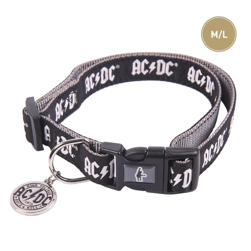 ACDC - Collar para perros tamaño M/L