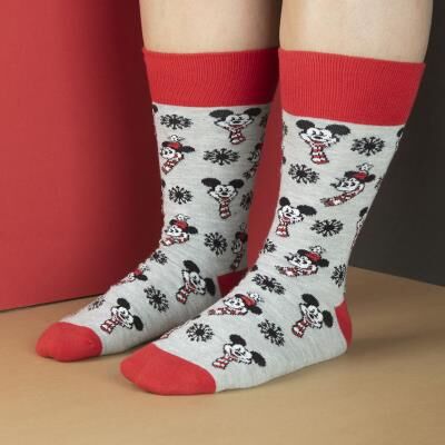 Mickey - Pack de 3 pares de calcetines para adulto 36/41 unisex