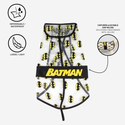 Batman - Impermeable ajustable para perro L