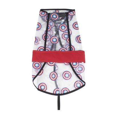 Avengers - Impermeable ajustable para perro XS Capitn Amrica