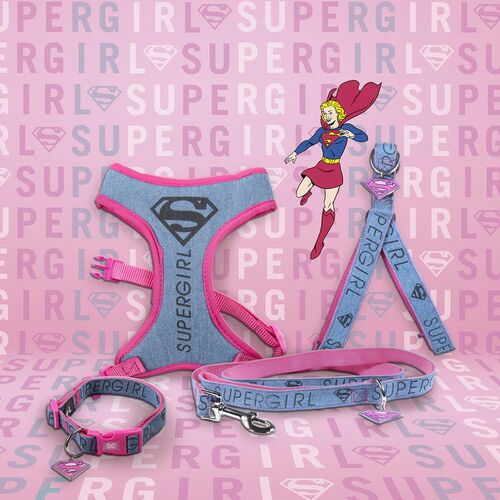 Supergirl - Arnés para perros y gatos XS/S