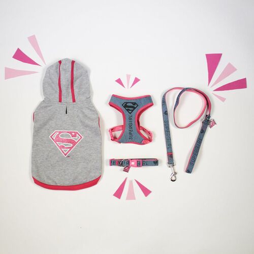 Supergirl - Arnés para perros y gatos XS/S