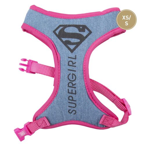 Supergirl - Arnés para perros y gatos XS/S