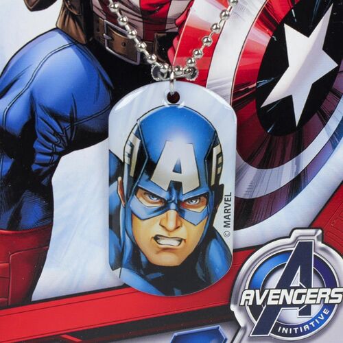 Avengers - Pack de pulsera y colgante con chapa Capitn Amrica
