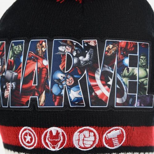 Avengers - Gorro + Braga de cuello Negro 52