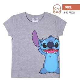 Stitch - Camiseta corta single jersey niña