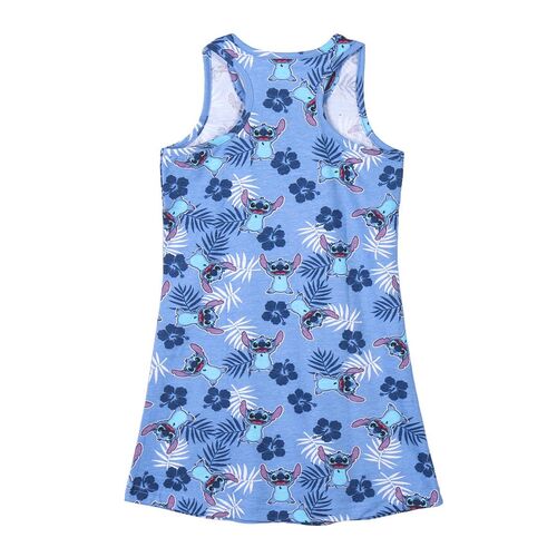 Stitch - Vestido de verano single jersey Azul claro 3A