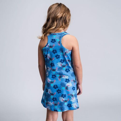 Stitch - Vestido de verano single jersey Azul claro 4A