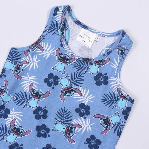 Stitch - Vestido de verano single jersey Azul claro 8A