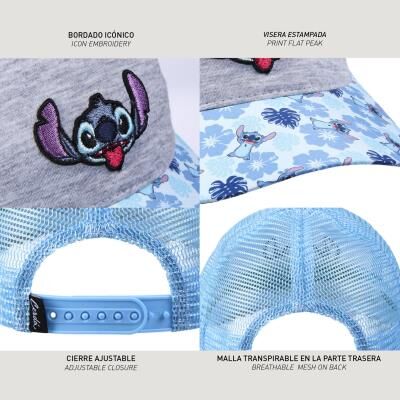 Stitch - Gorra visera infantil T. 53cm