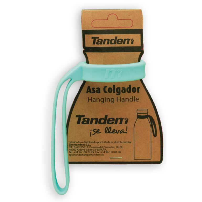 Tandem - Asa colgador color aguamarina para botella termo