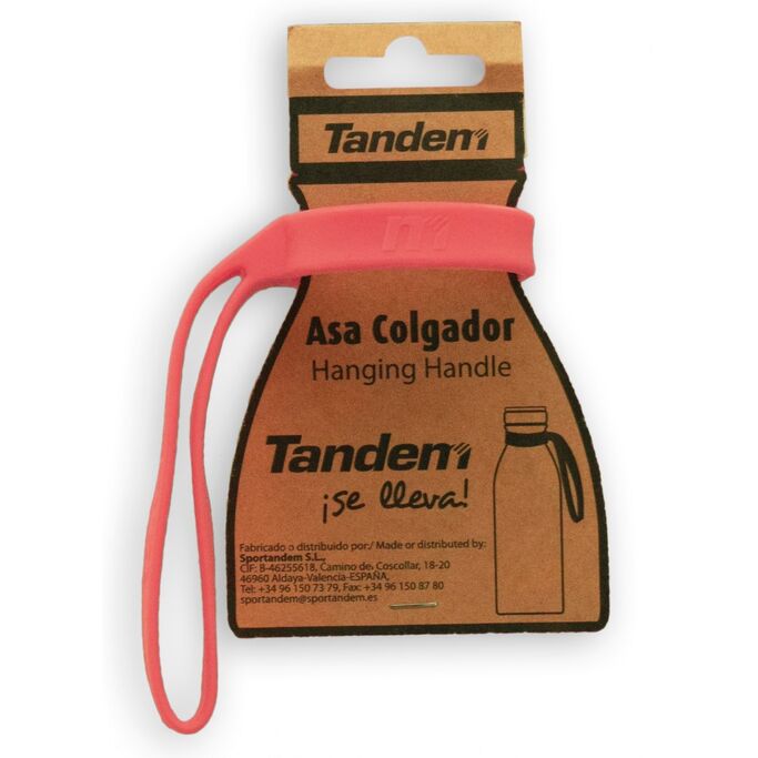 Tandem - Asa colgador color coral para botella termo