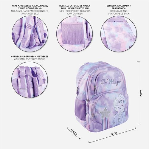 Frozen - Mochila escolar grande 44cm Elsa