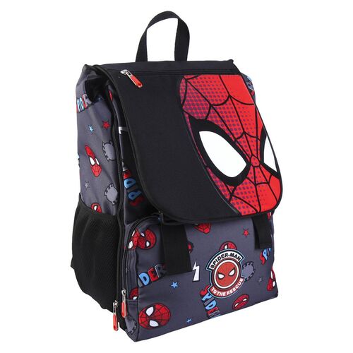 Spiderman - Mochila escolar grande 41cm extensible