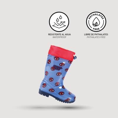 Spiderman - Botas de lluvia PVC Azul oscuro 27