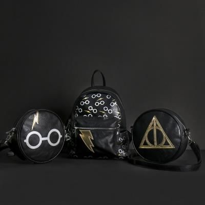 Harry Potter - Bandolera redonda polipiel Reliquias de la Muerte