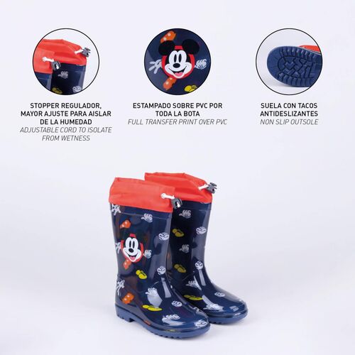 Mickey - Botas de lluvia PVC Azul oscuro 22