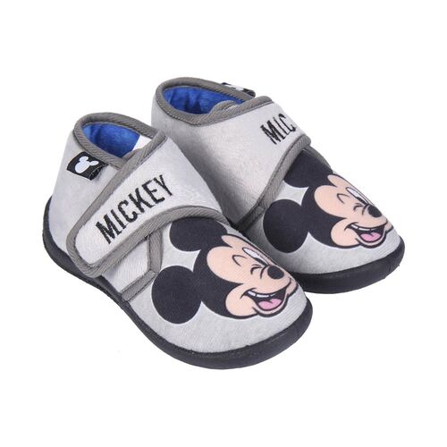 Mickey - Zapatillas de casa infantil media bota 21