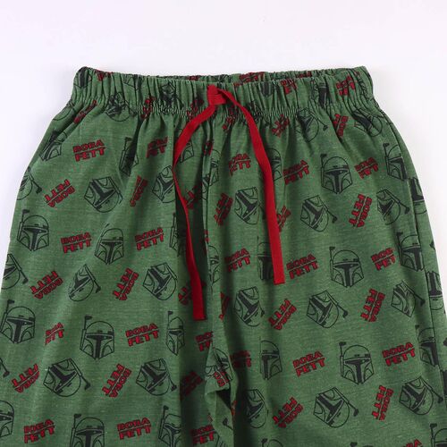 Boba Fett - Pijama largo single jersey para hombre Verde S