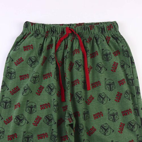 Boba Fett - Pijama largo single jersey para hombre Verde S