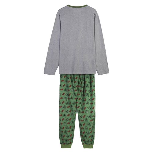 Boba Fett - Pijama largo single jersey para hombre Verde XXL