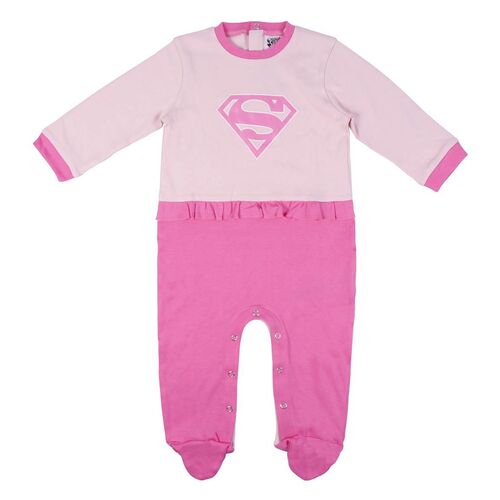 Superman - Pelele single jersey Superhero girls Rosa 6 meses