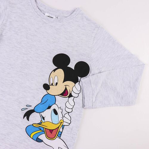 Mickey - Pijama largo single jersey infantil niño Gris 2A