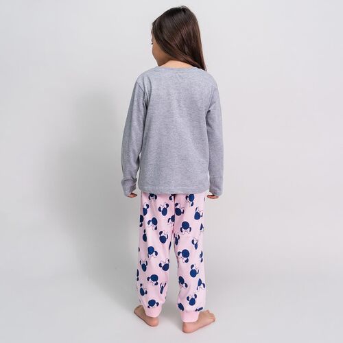 Minnie - Pijama largo single jersey niña Rosa 2A