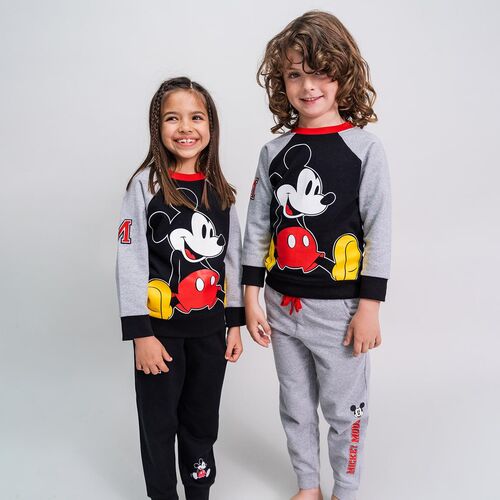 Mickey - Chandal de algodn conjunto de 3 piezas Negro 2A